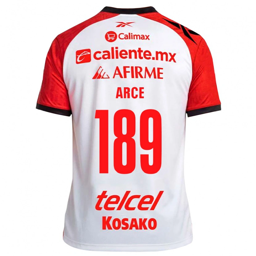 Danxen Mann Diego Arce #189 Hvit Svart Rød Bortetrøye Drakt Trøye 2026/27 Skjorter T-Skjorte