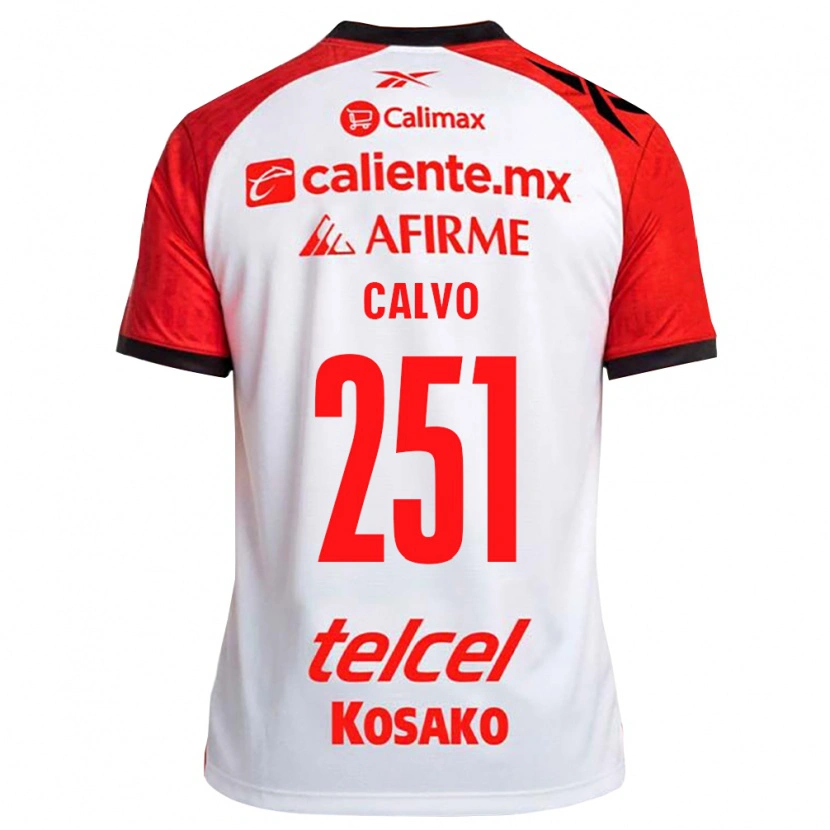 Danxen Mann Gael Calvo #251 Hvit Svart Rød Bortetrøye Drakt Trøye 2026/27 Skjorter T-Skjorte