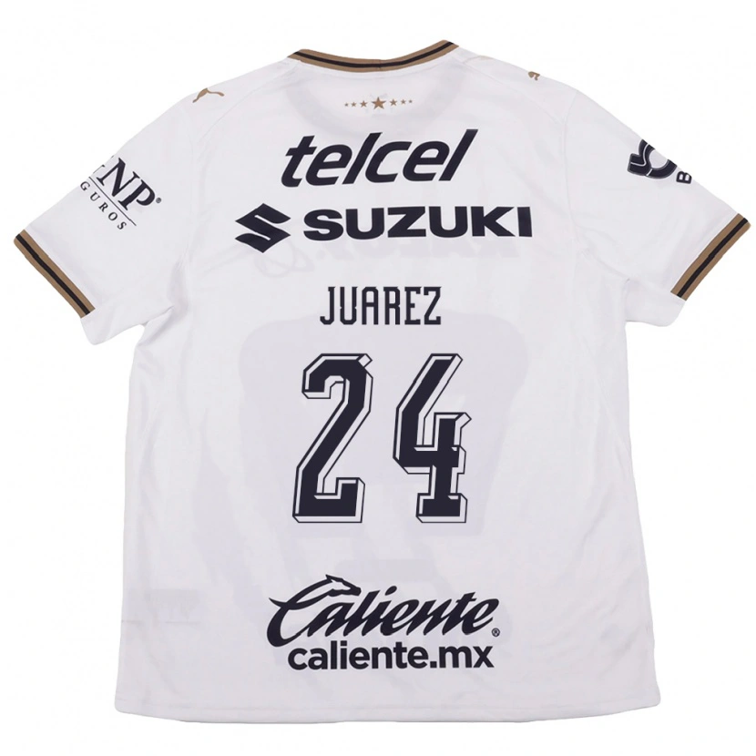 Danxen Mann Gabriela Juarez #24 Hvit Svart Brun Bortetrøye Drakt Trøye 2026/27 Skjorter T-Skjorte