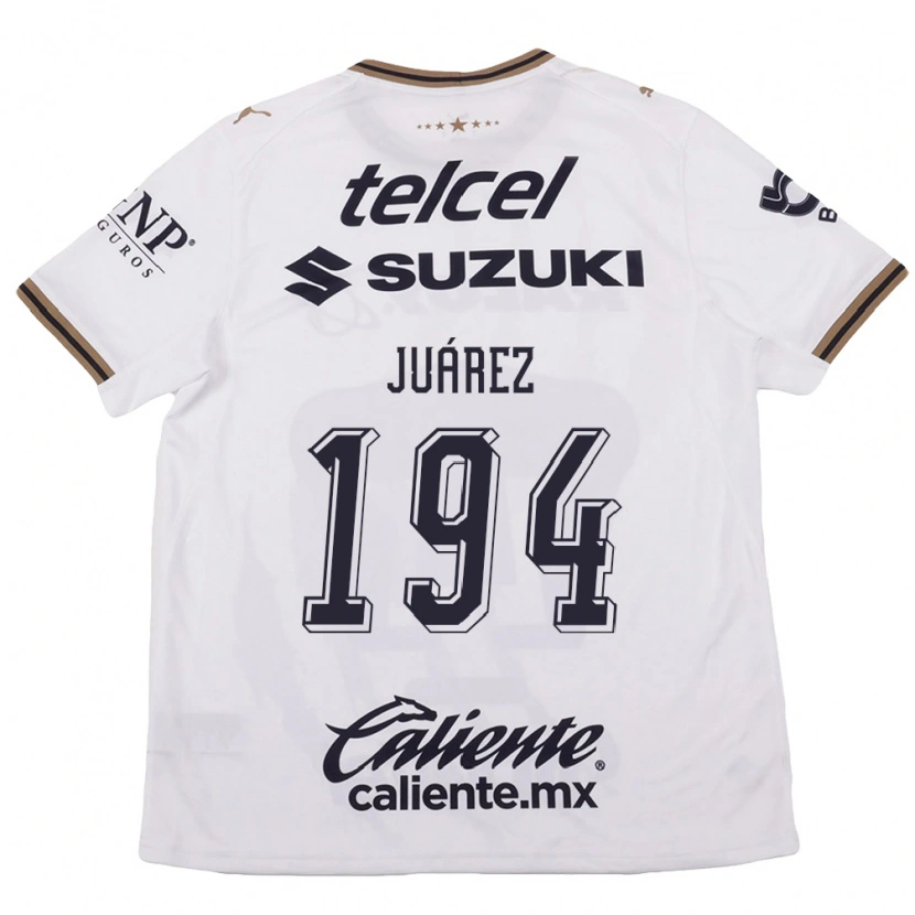 Danxen Mann Alejandro Juárez #194 Hvit Svart Brun Bortetrøye Drakt Trøye 2026/27 Skjorter T-Skjorte