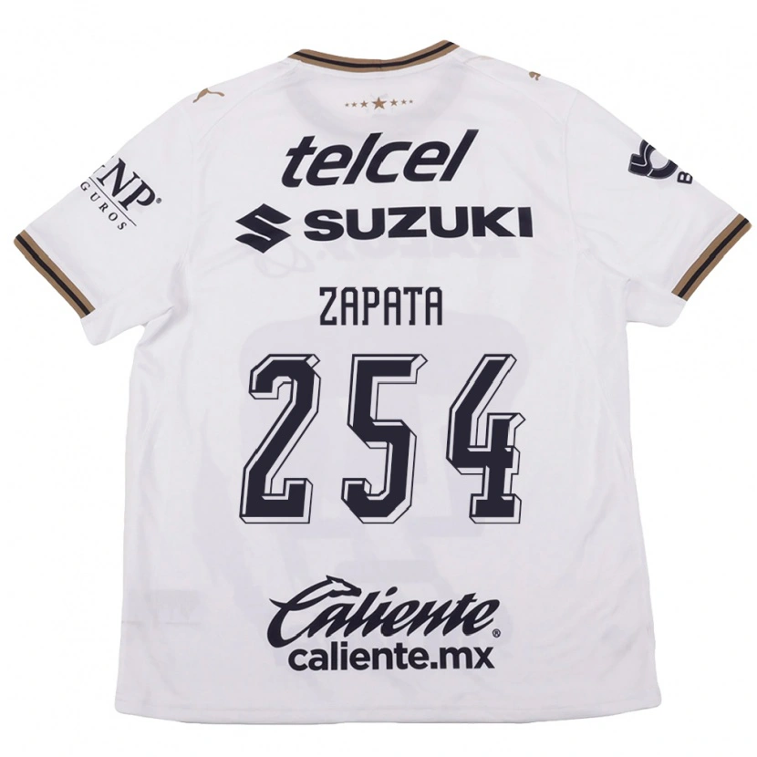 Danxen Mann Jan Zapata #254 Hvit Svart Brun Bortetrøye Drakt Trøye 2026/27 Skjorter T-Skjorte