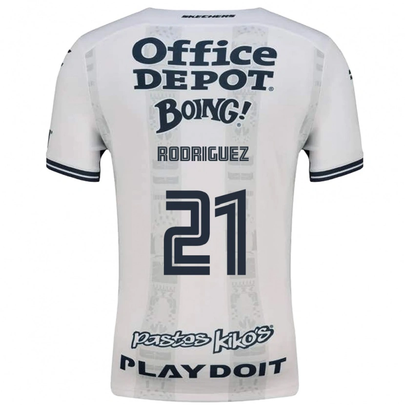 Danxen Mann Valentín Rodríguez #21 Rød Hvit Svart Bortetrøye Drakt Trøye 2026/27 Skjorter T-Skjorte