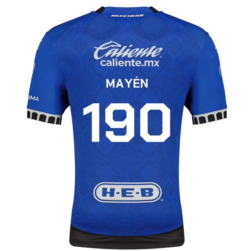 Danxen Mann Eduardo Mayén #190 Kongelig Blå Hvit Svart Bortetrøye Drakt Trøye 2026/27 Skjorter T-Skjorte