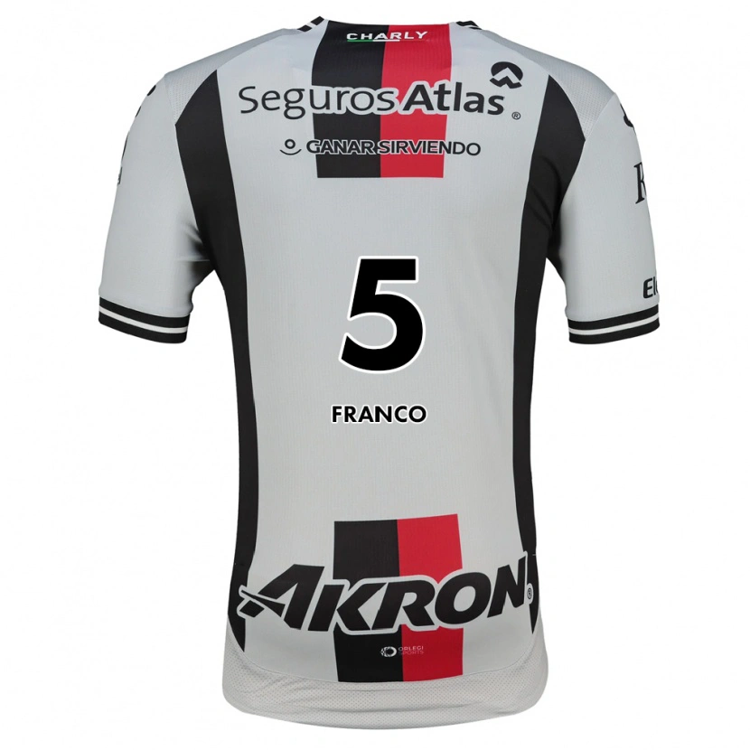 Danxen Mann Alejandra Franco #5 Hvit Rød Svart Bortetrøye Drakt Trøye 2026/27 Skjorter T-Skjorte