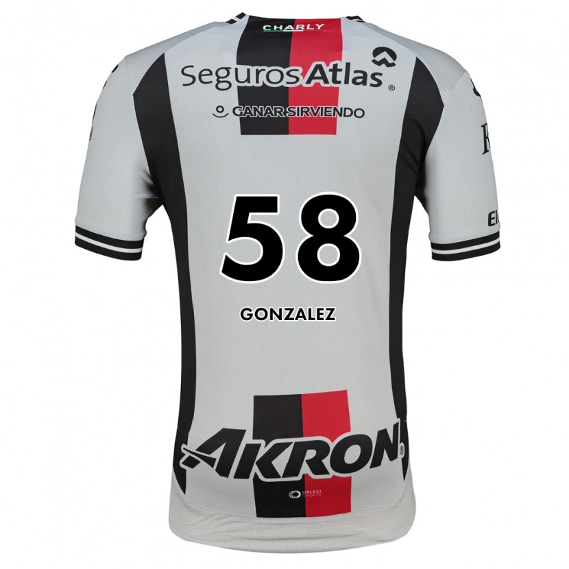 Danxen Mann Arturo González #58 Hvit Rød Svart Bortetrøye Drakt Trøye 2026/27 Skjorter T-Skjorte