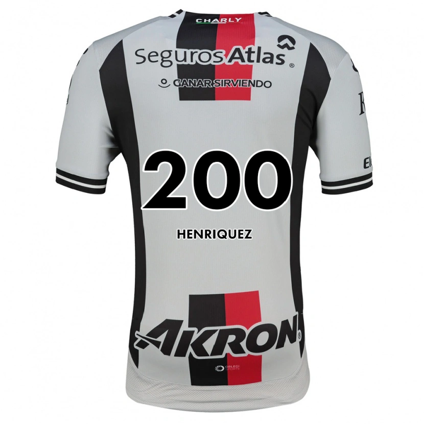 Danxen Mann Carlos Henríquez #200 Hvit Rød Svart Bortetrøye Drakt Trøye 2026/27 Skjorter T-Skjorte