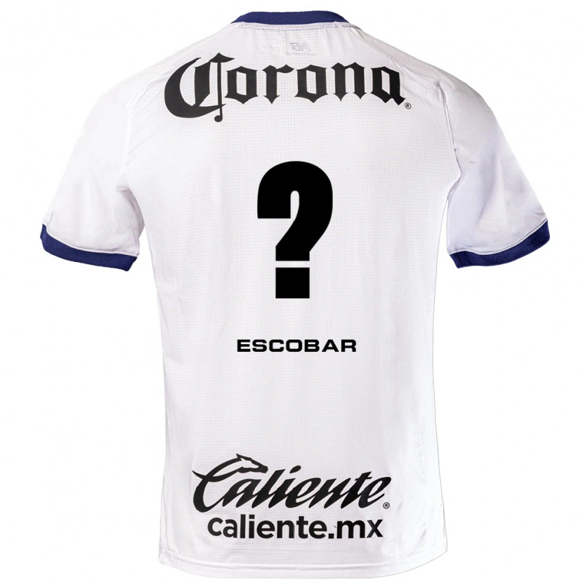 Danxen Mann Juan Escobar #0 Hvit Blå Svart Bortetrøye Drakt Trøye 2026/27 Skjorter T-Skjorte