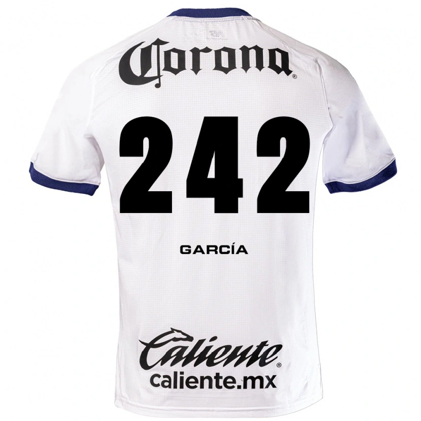 Danxen Mann Alejandro García #242 Hvit Blå Svart Bortetrøye Drakt Trøye 2026/27 Skjorter T-Skjorte
