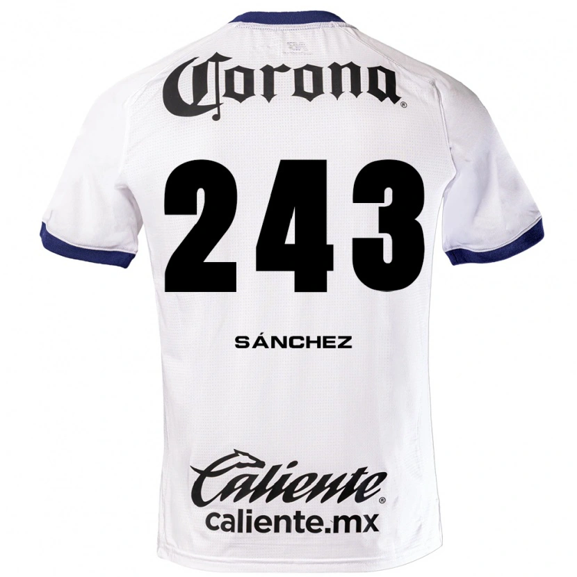 Danxen Mann Cedric Sánchez #243 Hvit Blå Svart Bortetrøye Drakt Trøye 2026/27 Skjorter T-Skjorte