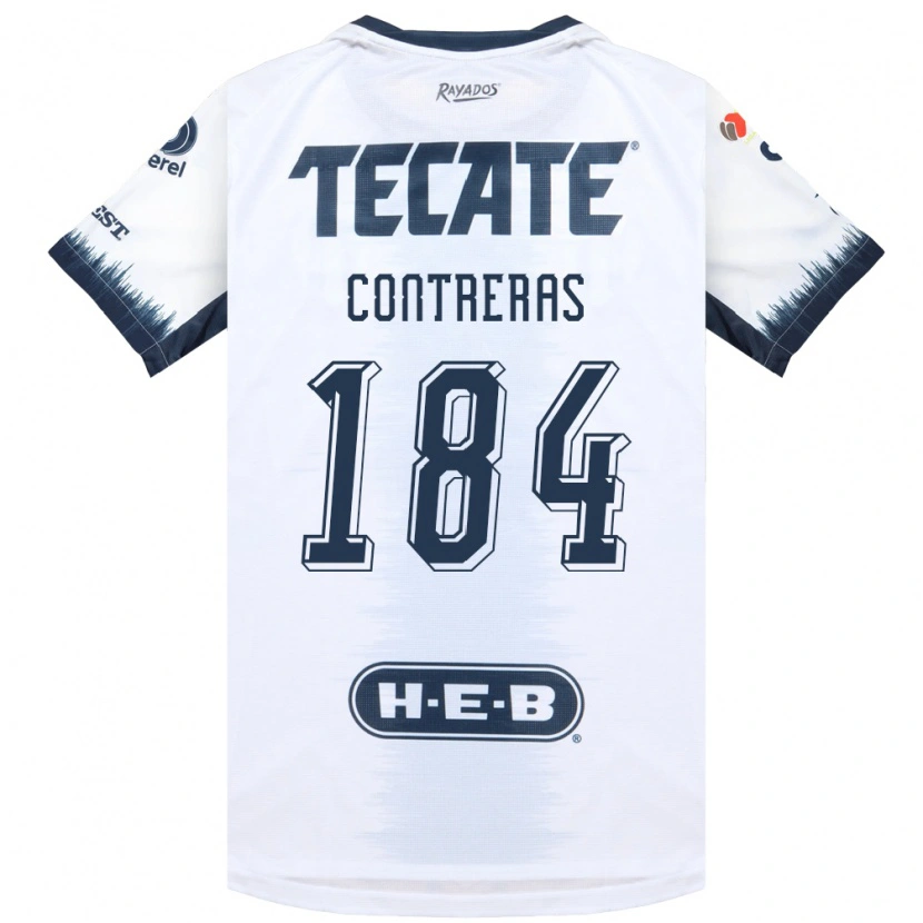 Danxen Mann Óscar Contreras #184 Hvit Blekksvart Rød Bortetrøye Drakt Trøye 2026/27 Skjorter T-Skjorte