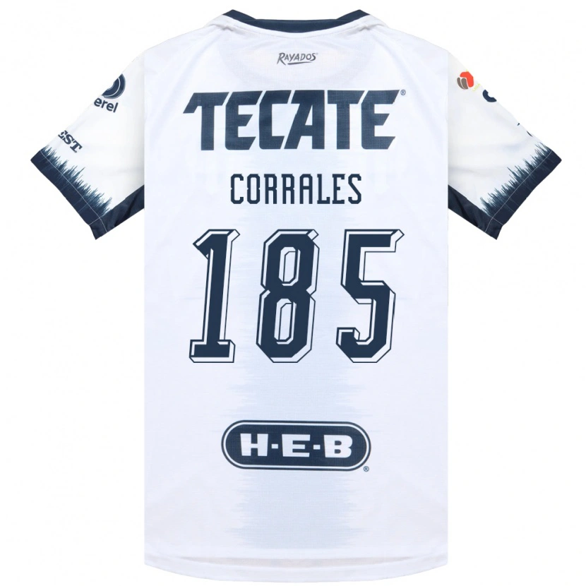 Danxen Mann Ángel Corrales #185 Hvit Blekksvart Rød Bortetrøye Drakt Trøye 2026/27 Skjorter T-Skjorte