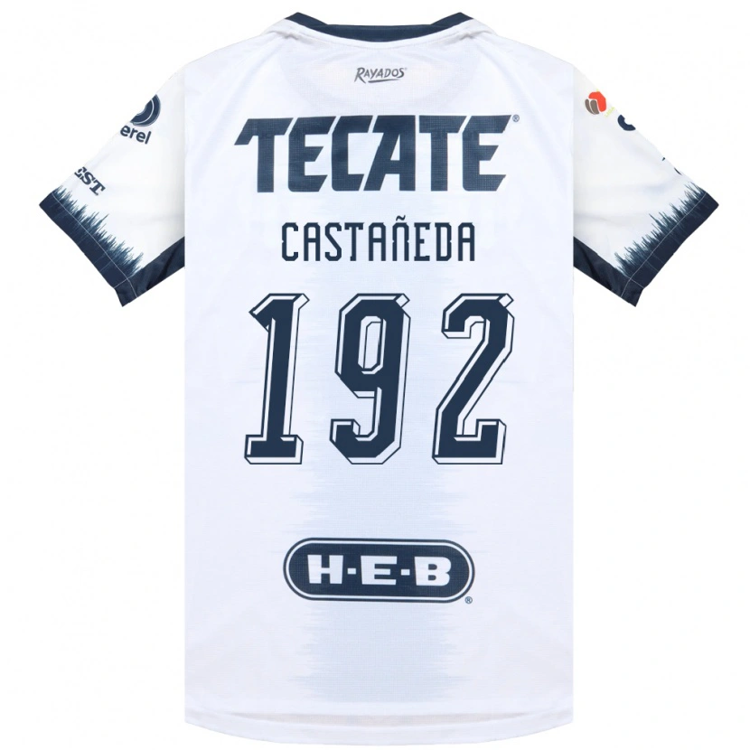 Danxen Mann Jonathan Castañeda #192 Hvit Blekksvart Rød Bortetrøye Drakt Trøye 2026/27 Skjorter T-Skjorte