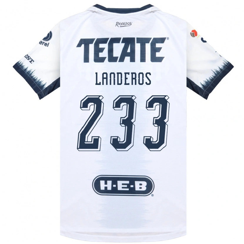 Danxen Mann Jorge Landeros #233 Hvit Blekksvart Rød Bortetrøye Drakt Trøye 2026/27 Skjorter T-Skjorte