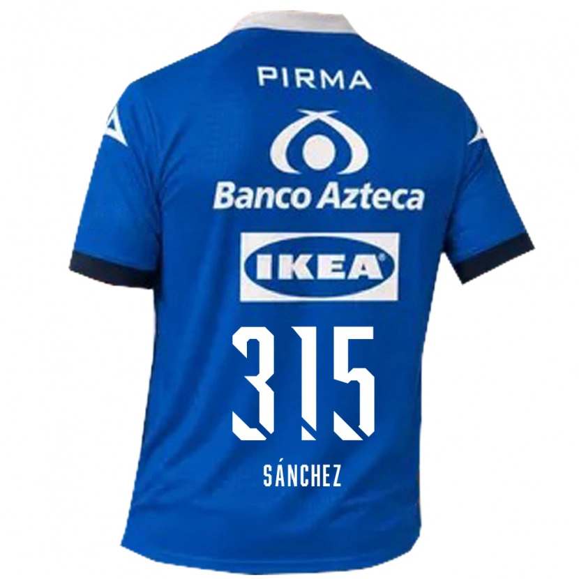 Danxen Mann Santiago Sánchez #315 Blå Hvit Bortetrøye Drakt Trøye 2026/27 Skjorter T-Skjorte