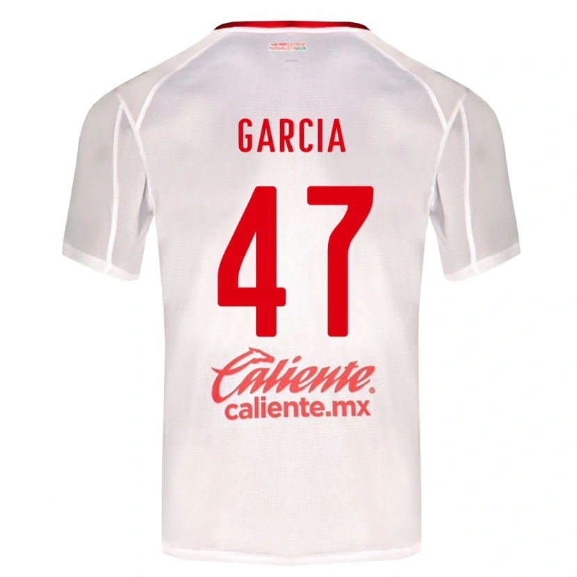 Danxen Mann Gael García #47 Hvit Grønn Rød Bortetrøye Drakt Trøye 2026/27 Skjorter T-Skjorte