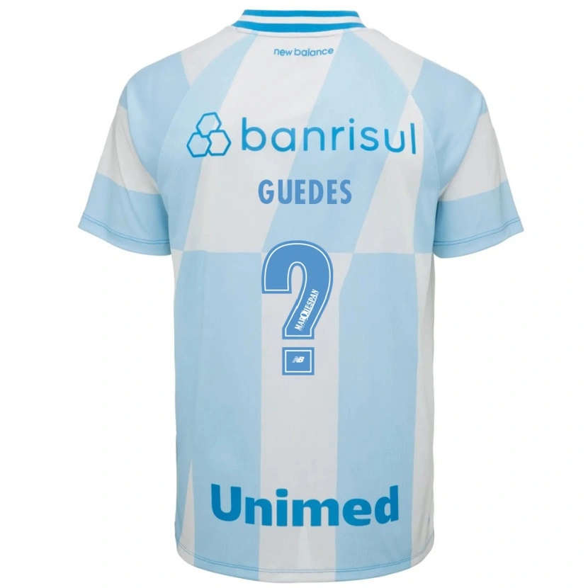 Danxen Mann Guilherme Guedes #0 Lyseblå Hvit Bortetrøye Drakt Trøye 2026/27 Skjorter T-Skjorte
