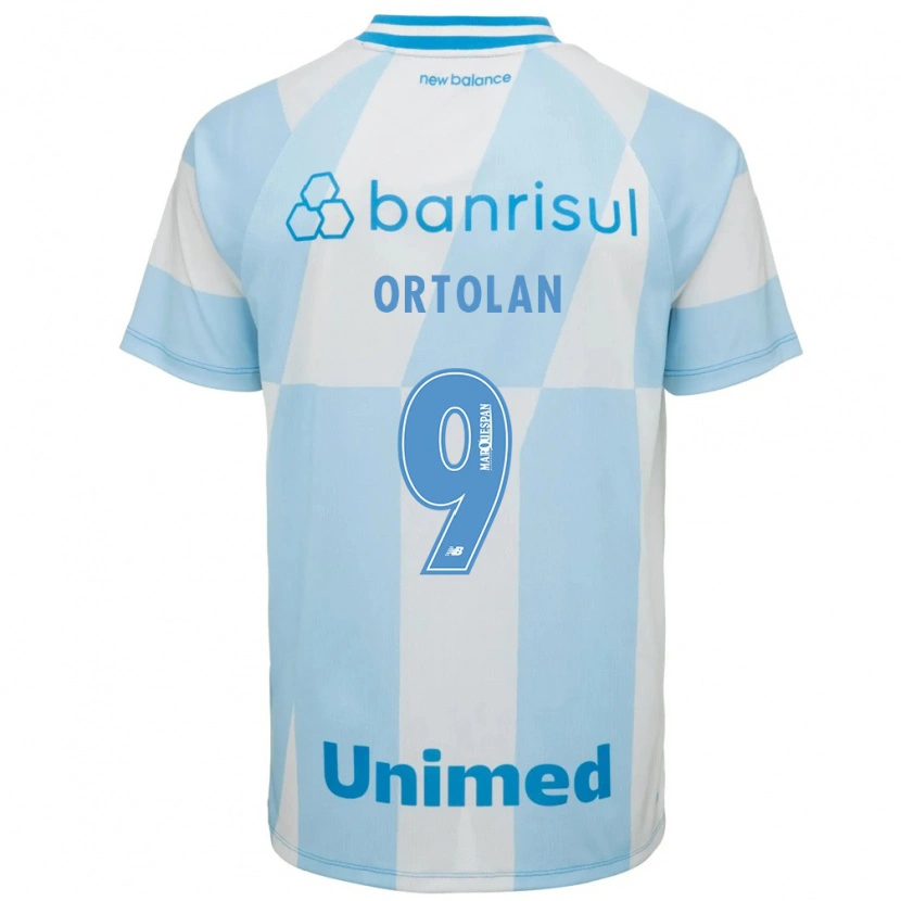 Danxen Mann Dani Ortolan #9 Lyseblå Hvit Bortetrøye Drakt Trøye 2026/27 Skjorter T-Skjorte