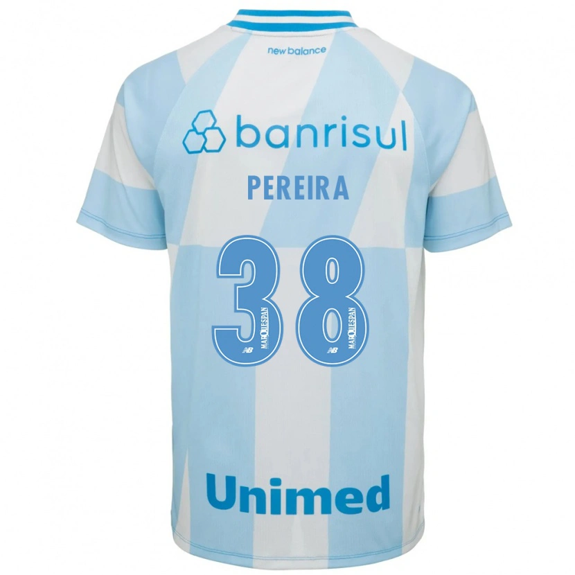 Danxen Mann Leo Pereira #38 Lyseblå Hvit Bortetrøye Drakt Trøye 2026/27 Skjorter T-Skjorte