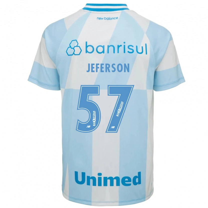 Danxen Mann Jeferson Borges Dos Santos #57 Lyseblå Hvit Bortetrøye Drakt Trøye 2026/27 Skjorter T-Skjorte