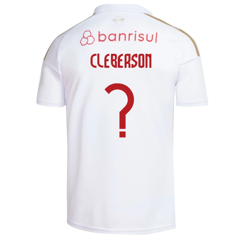 Danxen Mann Cleberson #0 Hvit Rød Bortetrøye Drakt Trøye 2026/27 Skjorter T-Skjorte