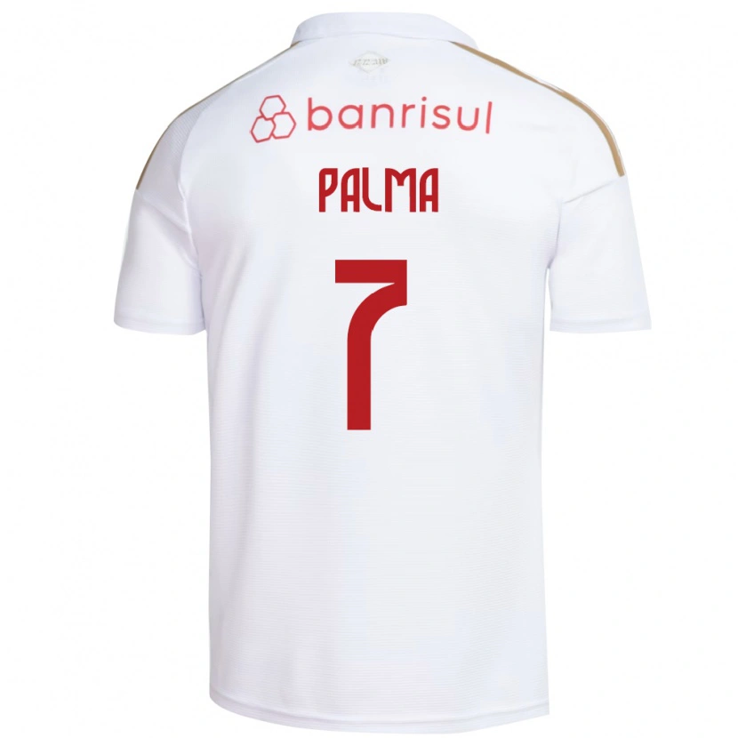 Danxen Mann Gabriel Palma #7 Hvit Rød Bortetrøye Drakt Trøye 2026/27 Skjorter T-Skjorte