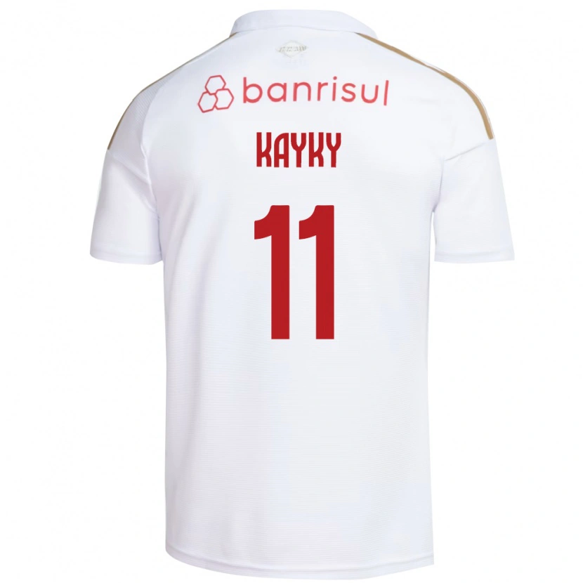 Danxen Mann Kayky Da Silva Chagas #11 Hvit Rød Bortetrøye Drakt Trøye 2026/27 Skjorter T-Skjorte