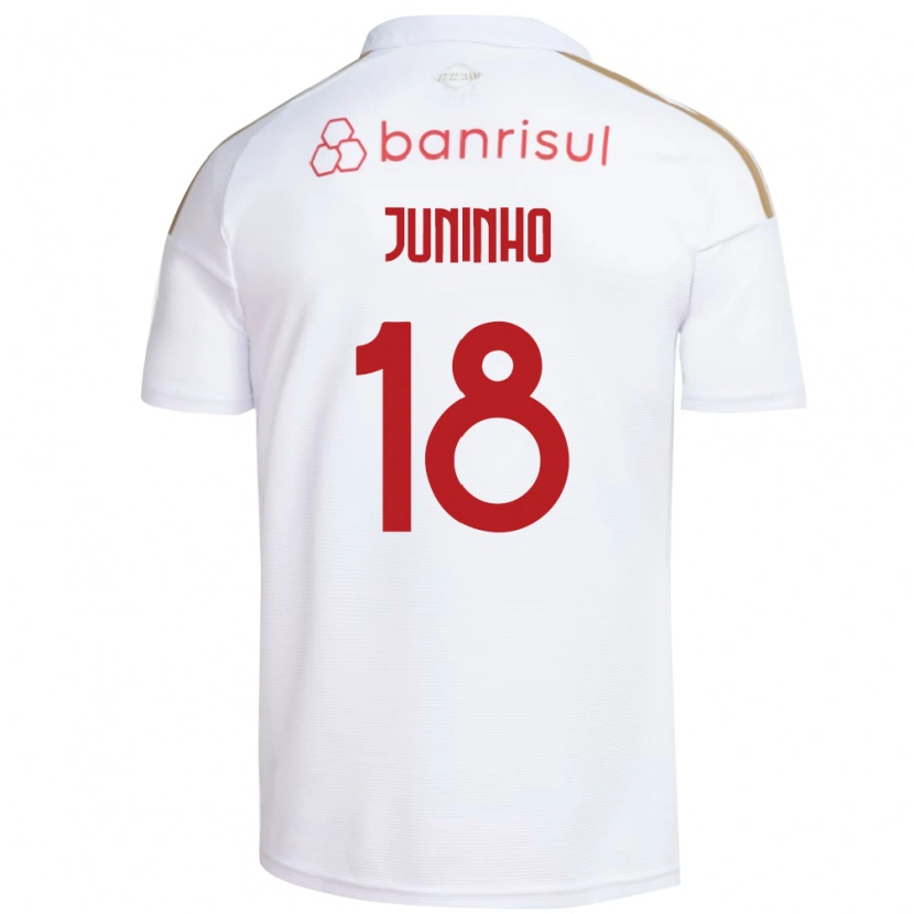 Danxen Mann Juninho #18 Hvit Rød Bortetrøye Drakt Trøye 2026/27 Skjorter T-Skjorte