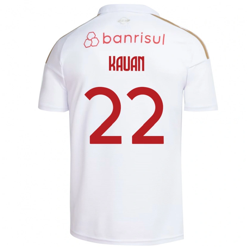 Danxen Mann Kauan Jesus Santos Oliveira #22 Hvit Rød Bortetrøye Drakt Trøye 2026/27 Skjorter T-Skjorte