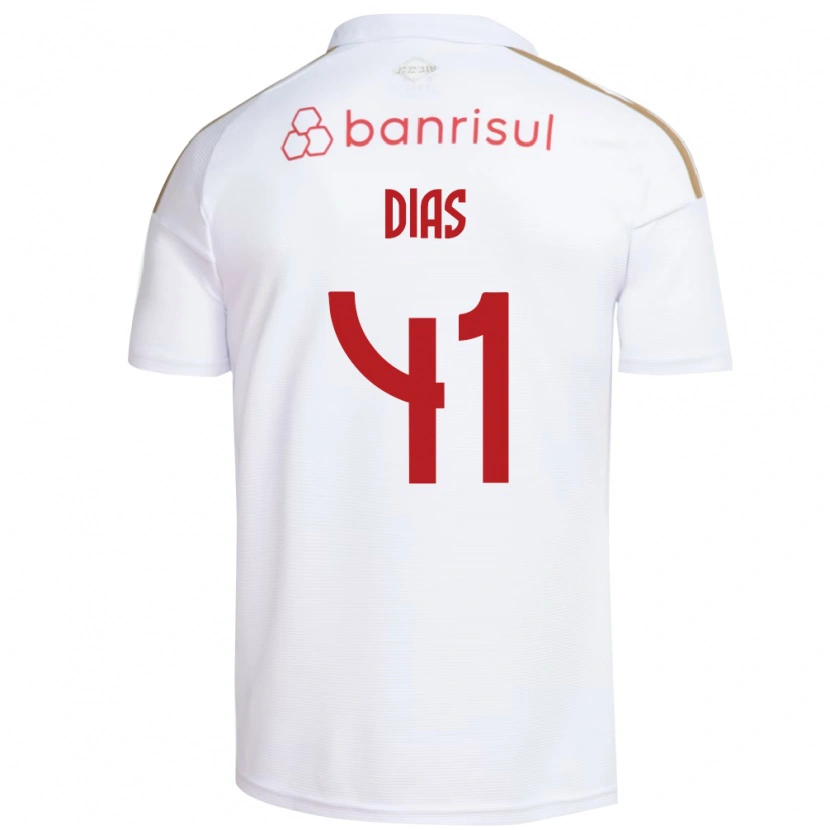 Danxen Mann Matheus Dias #41 Hvit Rød Bortetrøye Drakt Trøye 2026/27 Skjorter T-Skjorte