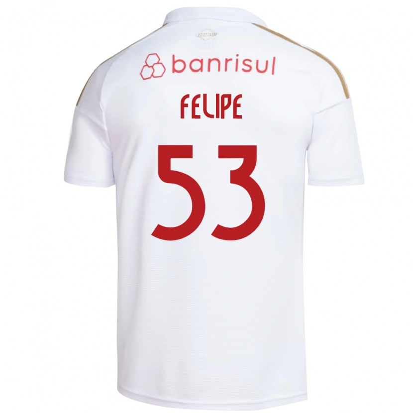 Danxen Mann Luiz Felipe #53 Hvit Rød Bortetrøye Drakt Trøye 2026/27 Skjorter T-Skjorte