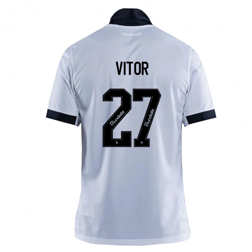 Danxen Mann Paulo Vitor #27 Svart Hvit Bortetrøye Drakt Trøye 2026/27 Skjorter T-Skjorte