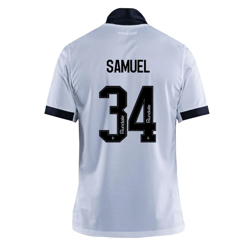 Danxen Mann Samuel Lima Barros #34 Svart Hvit Bortetrøye Drakt Trøye 2026/27 Skjorter T-Skjorte
