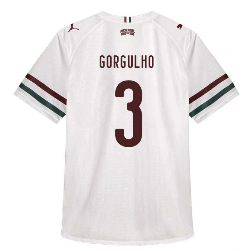 Danxen Mann Gabriel Gorgulho #3 Hvit Grønn Burgund Bortetrøye Drakt Trøye 2026/27 Skjorter T-Skjorte