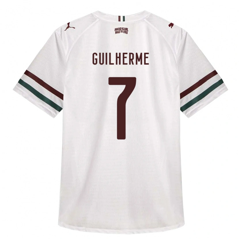 Danxen Mann Luiz Guilherme #7 Hvit Grønn Burgund Bortetrøye Drakt Trøye 2026/27 Skjorter T-Skjorte