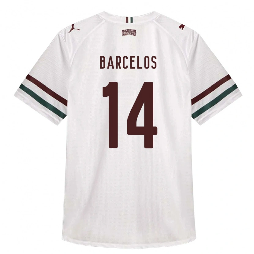 Danxen Mann Danilo Barcelos #14 Hvit Grønn Burgund Bortetrøye Drakt Trøye 2026/27 Skjorter T-Skjorte