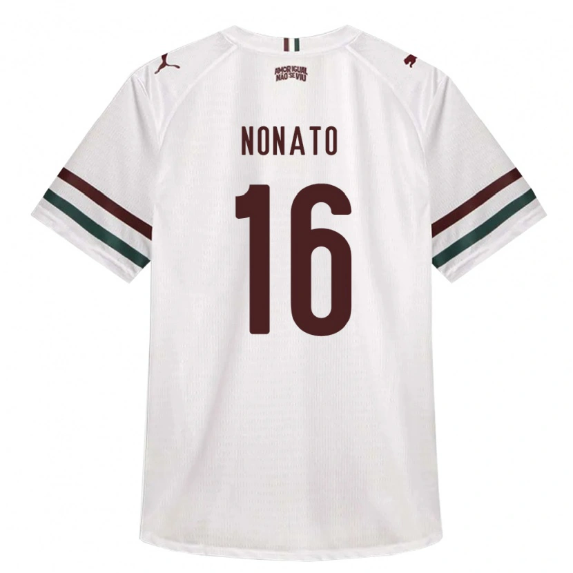 Danxen Mann Gustavo Nonato Santana #16 Hvit Grønn Burgund Bortetrøye Drakt Trøye 2026/27 Skjorter T-Skjorte