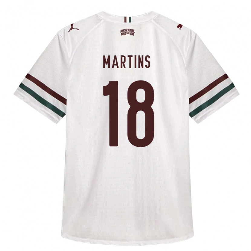 Danxen Mann Matheus Martins #18 Hvit Grønn Burgund Bortetrøye Drakt Trøye 2026/27 Skjorter T-Skjorte