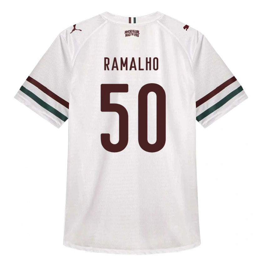 Danxen Mann Gustavo Ramalho #50 Hvit Grønn Burgund Bortetrøye Drakt Trøye 2026/27 Skjorter T-Skjorte