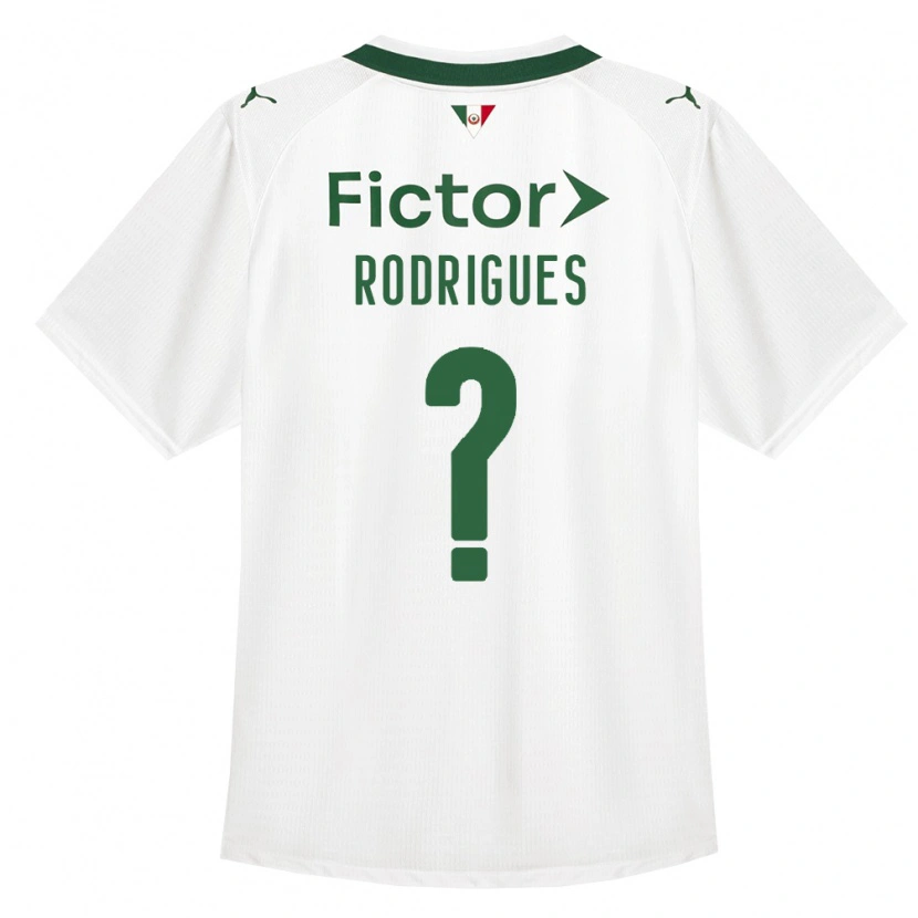 Danxen Mann César Rodrigues #0 Grønn Hvit Bortetrøye Drakt Trøye 2026/27 Skjorter T-Skjorte