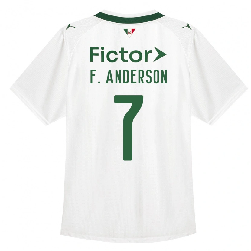 Danxen Mann Felipe Anderson #7 Grønn Hvit Bortetrøye Drakt Trøye 2026/27 Skjorter T-Skjorte