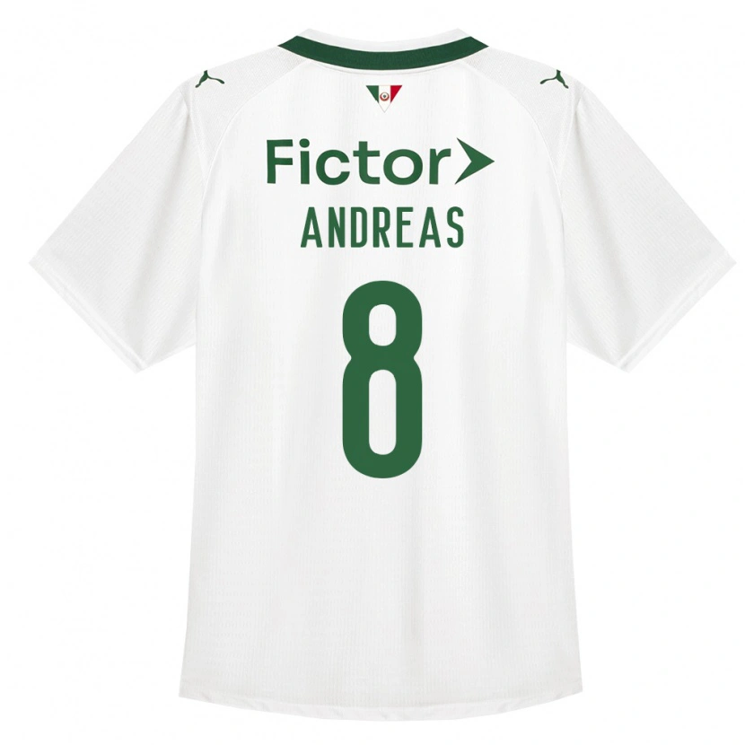 Danxen Mann Andreas Pereira #8 Grønn Hvit Bortetrøye Drakt Trøye 2026/27 Skjorter T-Skjorte