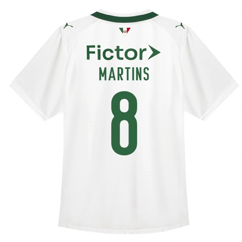 Danxen Mann Diany Martins #8 Grønn Hvit Bortetrøye Drakt Trøye 2026/27 Skjorter T-Skjorte