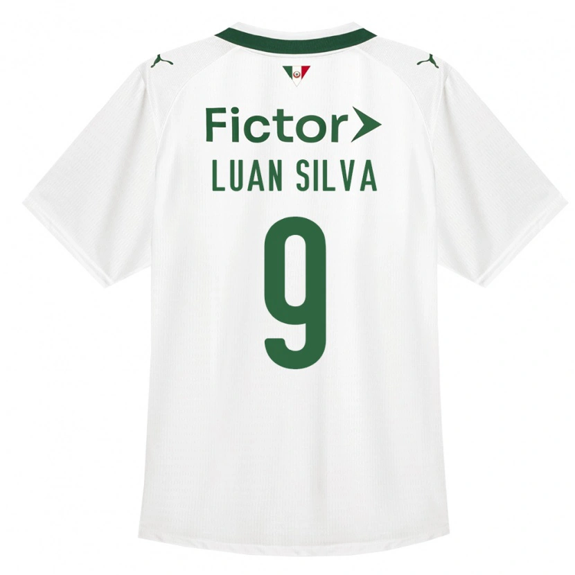 Danxen Mann Luan Silva #9 Grønn Hvit Bortetrøye Drakt Trøye 2026/27 Skjorter T-Skjorte
