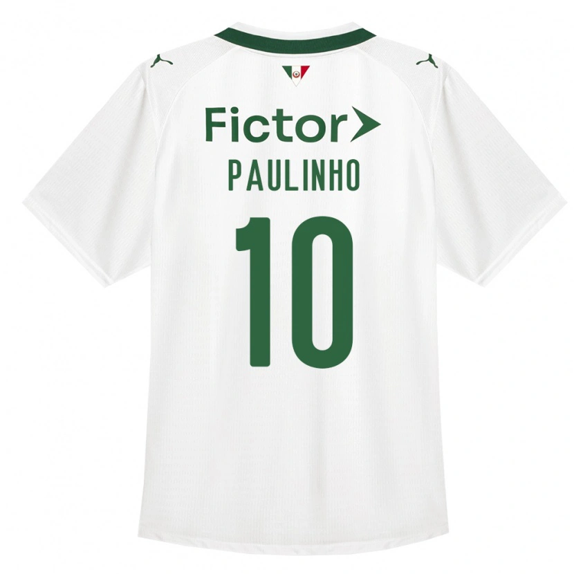 Danxen Mann Paulinho #10 Grønn Hvit Bortetrøye Drakt Trøye 2026/27 Skjorter T-Skjorte