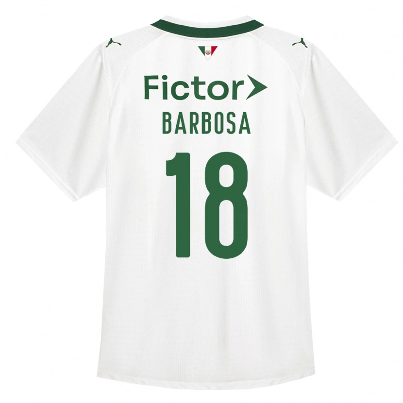 Danxen Mann Danilo Barbosa #18 Grønn Hvit Bortetrøye Drakt Trøye 2026/27 Skjorter T-Skjorte