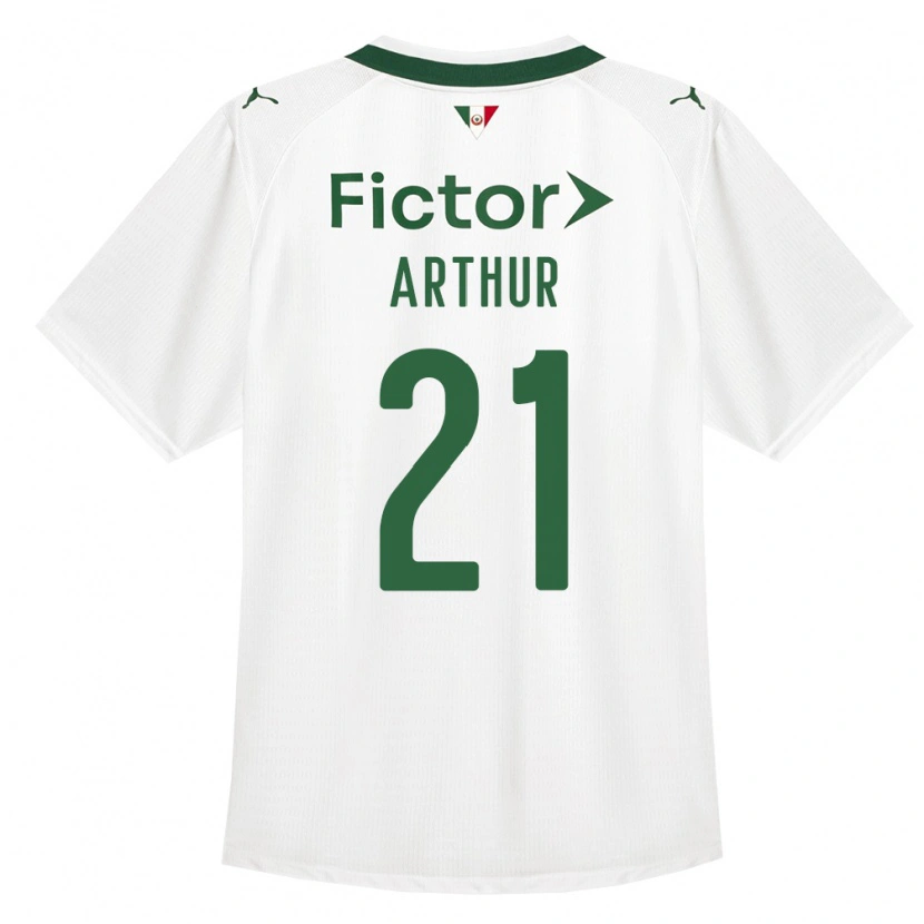 Danxen Mann Luis Arthur #21 Grønn Hvit Bortetrøye Drakt Trøye 2026/27 Skjorter T-Skjorte