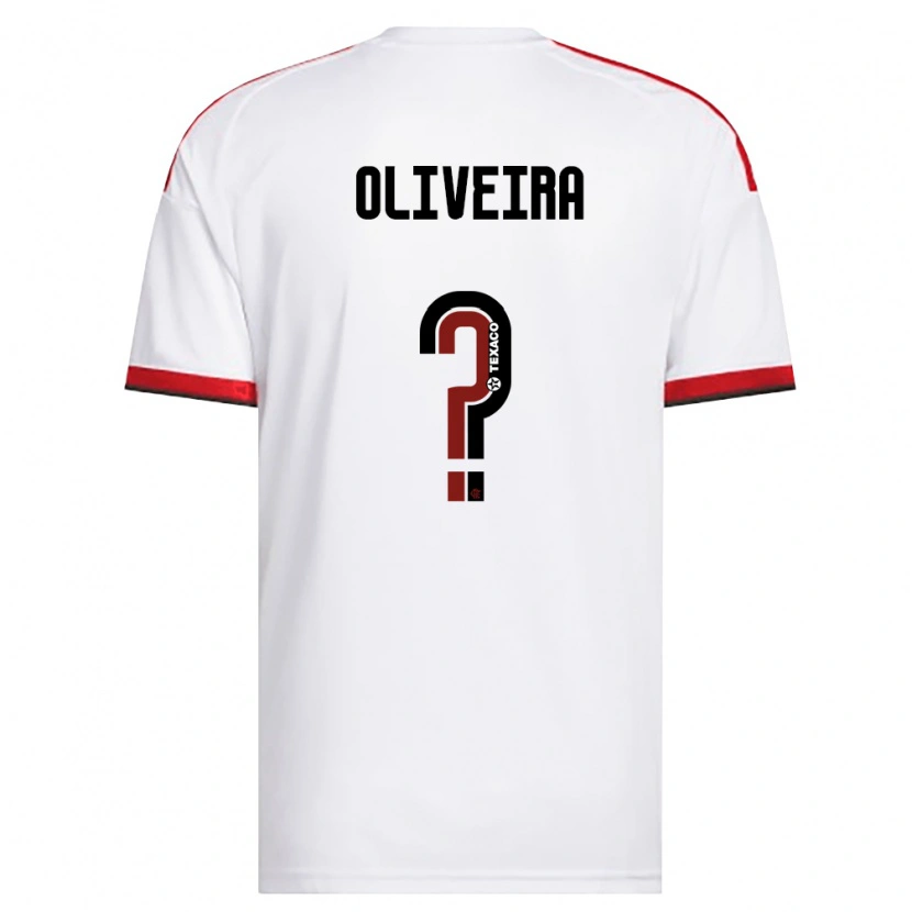 Danxen Mann Lucas Oliveira #0 Hvit Rød Svart Bortetrøye Drakt Trøye 2026/27 Skjorter T-Skjorte