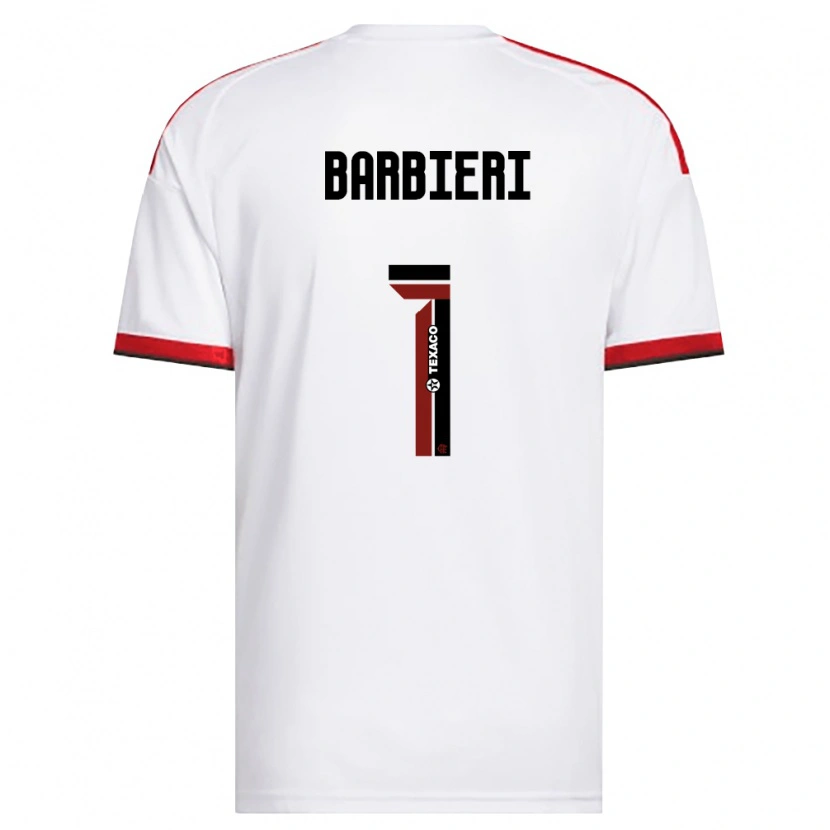 Danxen Mann Gabi Barbieri #1 Hvit Rød Svart Bortetrøye Drakt Trøye 2026/27 Skjorter T-Skjorte