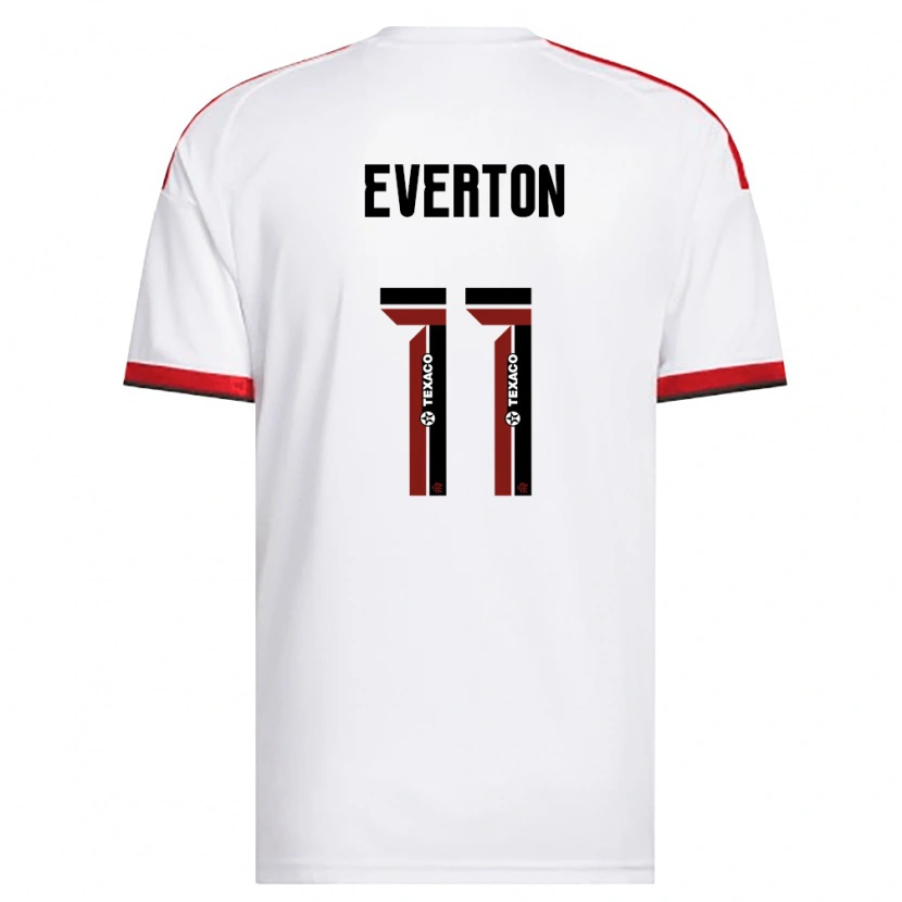 Danxen Mann Everton Sousa Soares #11 Hvit Rød Svart Bortetrøye Drakt Trøye 2026/27 Skjorter T-Skjorte
