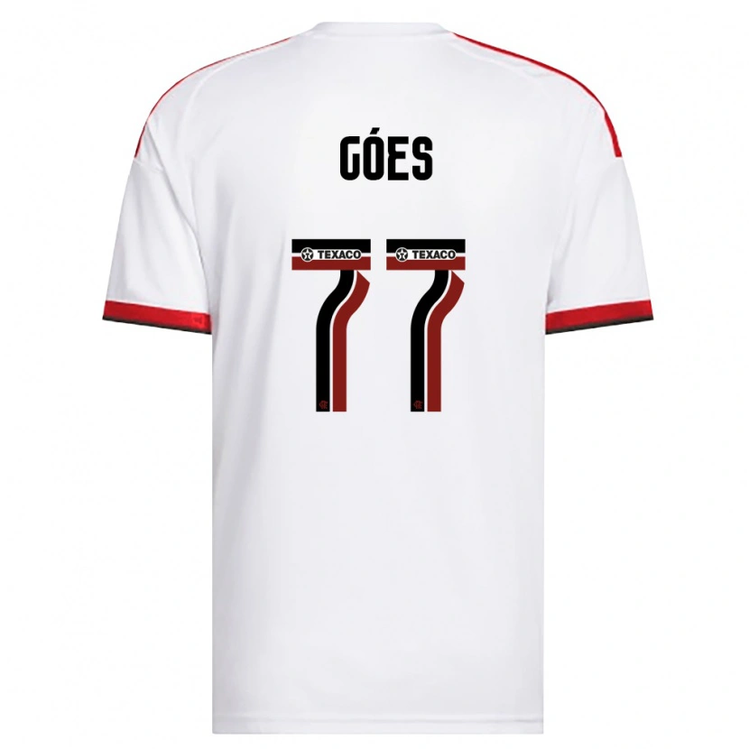 Danxen Mann Johnny Góes #77 Hvit Rød Svart Bortetrøye Drakt Trøye 2026/27 Skjorter T-Skjorte